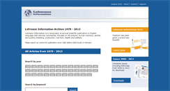 Desktop Screenshot of lohmann-information.com