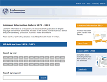 Tablet Screenshot of lohmann-information.com